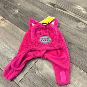 Scala kids Kitty Velcro Beanie NWT
